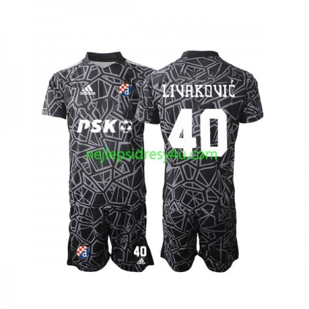 Fotbalový Dres Dinamo Zagreb Livakovic 40 Brankářské Dětské Domácí 2022/23